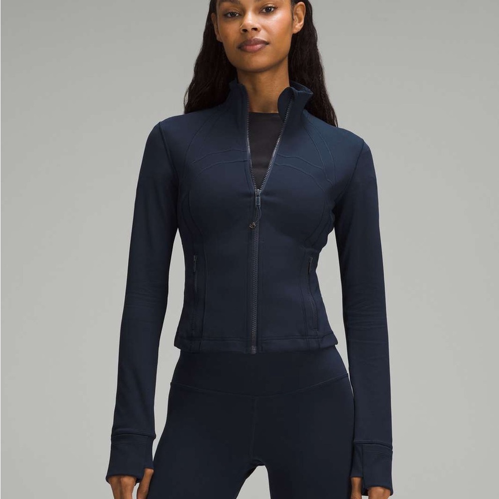 Lululemon cropped define jacket size 10 true navy